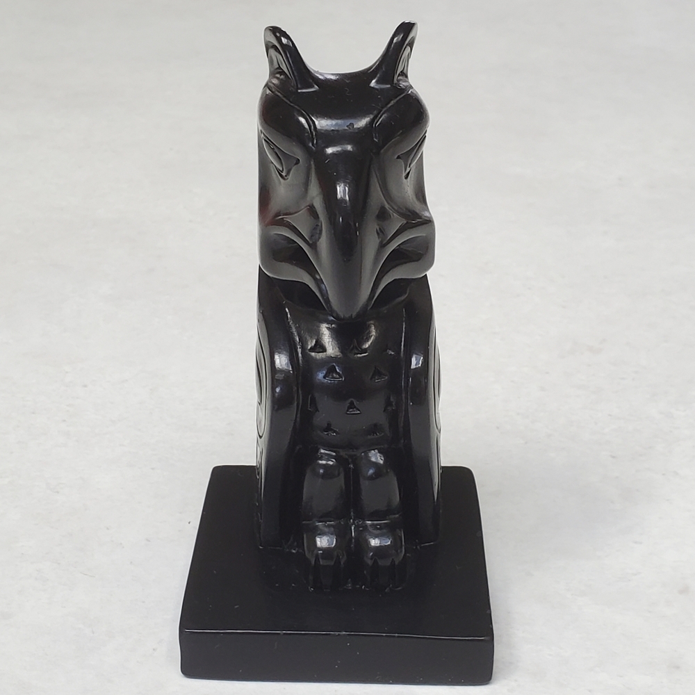 Boma Canada Totem Pole Figurine Vintage EUC